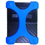X Type 2.5 inch Portable Hard Drive Silicone Case for 2TB-4TB WD & SEAGATE & Toshiba Portable Hard Drive  without Hole (Blue)