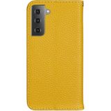 For Samsung Galaxy S30 Litchi Texture Horizontal Flip Leather Case with Holder & Card Slots(Yellow)