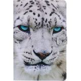 For Lenovo Tab M10 Plus TB-X606F Painted Pattern Horizontal Flip Leather Case with Holder & Card Slots & Wallet & Sleep / Wake-up Function (White Leopard)