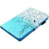 For Galaxy Tab A 8.0  / T380 & T385 Smile Pattern Horizontal Flip Leather Case with Holder & Card Slots