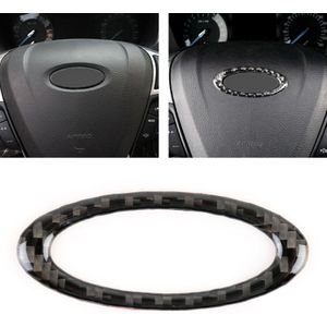 Car Carbon Fiber Steering Wheel Frame Decorative Sticker for Ford New Mondeo