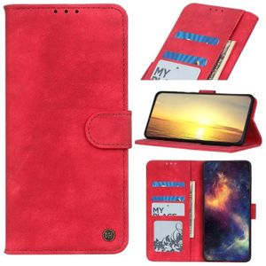 For Motorola Moto G52 Antelope Texture Magnetic Buckle Flip Leather Phone Case(Red)