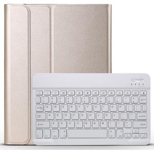 A098 Detachable Ultra-thin ABS Bluetooth Keyboard Protective Case for iPad Air 4 10.9 inch (2020)  with Stand(Gold)