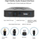 Q3 HiFi Wireless Bluetooth Digital Audio Receiver Support AUX 3.5mm / Optical Fiber / USB Output