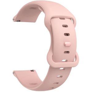 20mm For Samsung Galaxy Watch Active 3 41mm Butterfly Buckle Silicone Replacement Strap Watchband(Pink)