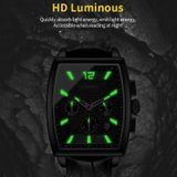 OCHSTIN 6133A multifunctioneel quartz waterdicht lichtgevend heren lederen horloge