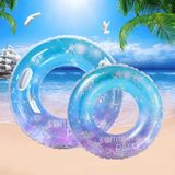 2 PCS Sequins Starry Sky Mermaid Adult Swimming Ring Children Armpit Swimming Ring  Size: 80cm