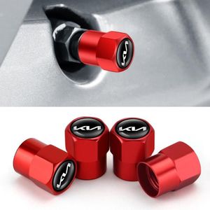 3sets/12pcs voor KIA KN autoband ventiel kern decoratieve metalen dop