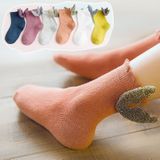 Girls Fashion Personality Wings Socks Baby Cotton Socks  Color:Fuchsia(S)