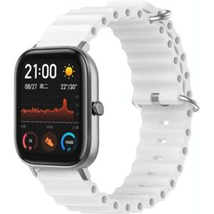 Voor Amazfit GTS 20mm Ocean Style siliconen effen kleur horlogeband