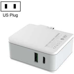 LDNIO A4403C 30W PD + Auto-id Opvouwbare Fast Travel Charger met 1m USB-C / Type-C Kabel  US Plug