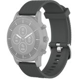22mm Texture Silicone Wrist Strap Watch Band for Fossil Hybrid Smartwatch HR  Male Gen 4 Explorist HR  Male Sport (Grey)