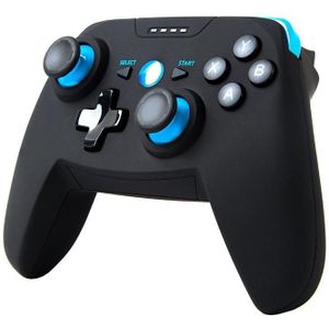 CX-X1 2.4GHz + Bluetooth 4.0 draadloze game controller handvat voor Android / iOS / PC / PS3 enkele handgreep (blauw)