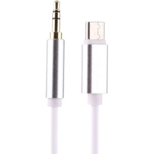 96cm USB-C / Type-C to 3.5mm Male Audio Adapter Cable(Silver)