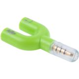 3.5mm Stereo Male to 3.5mm Headphone & Mic Female Splitter Adapter(Green)