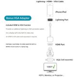 E-Gin-LTH-002 8 Pin Digital AV to HDMI Adapter + USB Charging Port for VGA 1080P HD TV Display Screen Device