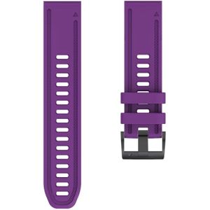 For Garmin Fenix 6S Quick Release Silicone Strap(Purple)