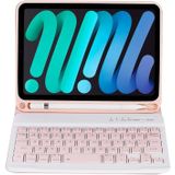 C06B ultradunne snoepkleuren Bluetooth-toetsenbord Tablet Case voor iPad Mini 6  met Stand & Pen Slot (Pink)