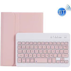 C06B ultradunne snoepkleuren Bluetooth-toetsenbord Tablet Case voor iPad Mini 6  met Stand & Pen Slot (Pink)