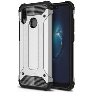 For Huawei  P20 Lite Full-body Rugged TPU + PC Combination Back Cover Case (Silver)