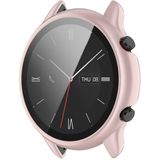 For Amazfit GTR 2 eSIM Tempered glass + PC Integrated Protective Case(Rose Gold)