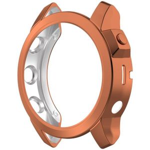 For Garmin Fenix 7X Shockproof TPU Watch Case(Rose Gold)