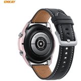 For Samsung Galaxy Watch 3 41mm ENKAY Hat-Prince ENK-AC8206 2 in 1 Protective Matte PC Case + 0.2mm 9H 2.15D Curved Edge Tempered Glass Film(Pink)