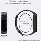 Voor Xiaomi Mi Band 5/6 Mijobs TPU + Lederen Vervanging Strap Horlogeband (Zwart + Oranje)