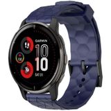 Voor Garmin Venu 2 Plus 20 mm voetbalpatroon effen kleur siliconen horlogeband