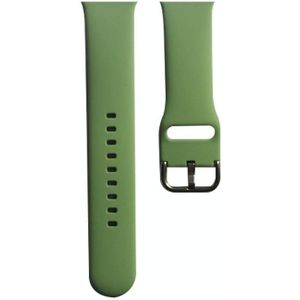 Silicone Watchband  Grootte: 140mm voor Apple Watch Series 7 45 mm / 6 & SE & 5 & 4 44mm / 3 & 2 & 1 42mm (Mint Green)