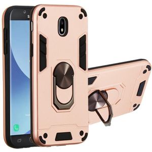 For Samsung Galaxy J5 Pro / J530 2 in 1 Armour Series PC + TPU Protective Case with Ring Holder(Rose Gold)