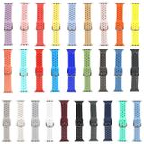 Siliconen vervangende horlogeband voor Apple Watch Series 7 & 6 & se & 5 & 4 40mm / 3 & 2 & 1 38mm (donkergrijs)