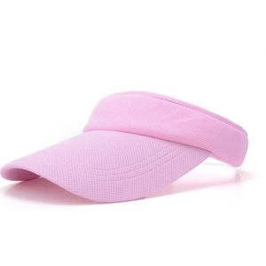 2 PCS Lightweight and Comfortable Visor Cap for Women in Outdoor Golf Tennis Running Jogging Adjustable Strap (Pink)