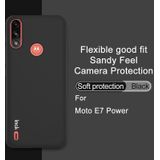 For Motorola Moto E7 Power IMAK UC-3 Series Shockproof Frosted TPU Protective Case(Black)