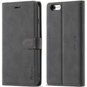 For iPhone 6 Plus / 6s Plus Forwenw F1 Series Matte Strong Magnetism Horizontal Flip Leather Case with Holder & Card Slots & Wallet & Photo Frame(Black)