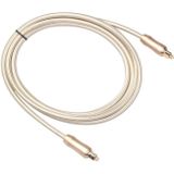 QHG02 SPDIF Toslink Gold-plated Fiber Braided Optic Audio Cable  Length: 2m