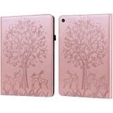 Voor Huawei MatePad T 10S 10.1 Inch / T 10 9.7 Inch Tree & Deer patroon geperst afdrukken lederen tablet case