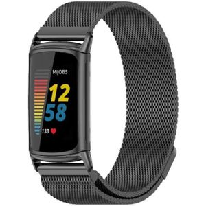 Voor FitBit Charge5 Mijobs Magnetic Metal Watch Band