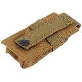 M5 Multifunctional Outdoor Sports Mini Portable Flashlight Protective Cover / Bag  Size: 15 x 4.7 x 2 cm(Brown)