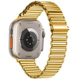 Voor Apple Watch Ultra 49 mm / serie 8 & 7 45 mm / SE 2 & 6 & SE & 5 & 4 44 mm / 3 & 2 & 1 42 mm kettinggesp roestvrij stalen horlogeband
