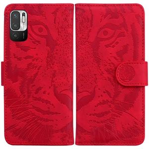 Voor Xiaomi Redmi Note 11T Pro / 11T Pro + 5G Tiger Embossing-patroon Flip lederen telefoonhoes