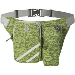 Outdoor Running Sports Nylon Waist Bag Cycling Mountaineering Water Bottle Bag(Green)