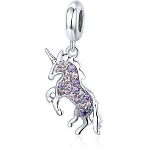 Unicorn DIY Beaded Ladies Bracelet Necklace Accessories S925 Sterling Silver Pendant Beads Style:Bead