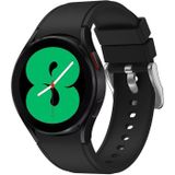 For Samsung Galaxy Watch4 Classic 46mm Silicone Replacement Strap Watchband(Black)