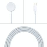 Draadloos magnetisch snel opladen naar type-C / USB-C-kabel voor Apple Watch (White)