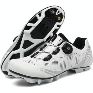 T27 Cycling Ademend Power-Assisted Mountain Fietsschoenen  Grootte: 47 (Mountain-White)