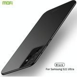 For Samsung Galaxy S21 Ultra 5G MOFI Frosted PC Ultra-thin Hard Case(Black)