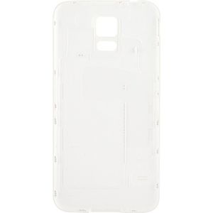 Original LCD Middle Board (Dual Card Version) with Button Cable & Back Cover  for Galaxy S5 / G900(White)
