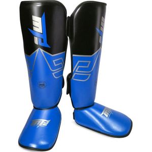 MTB SJ-004A Freestyle Grappling Thai Boxing Training Leg Guards Ankle Protector Sports Protective Gear  Size:S(Blue)