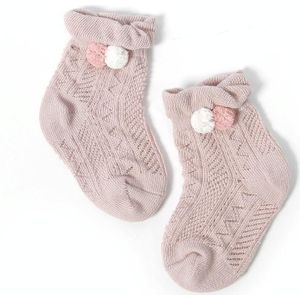 3 Pairs Baby Socks Mesh Thin Baby Cotton Socks  Toyan Socks: M 2-3 Years Old(Light Purple)